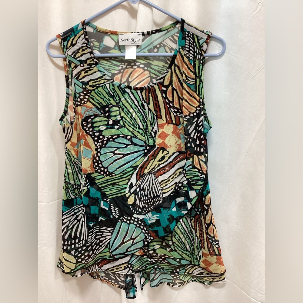 NorthStyle Colorful Butterfly Print Tank Top